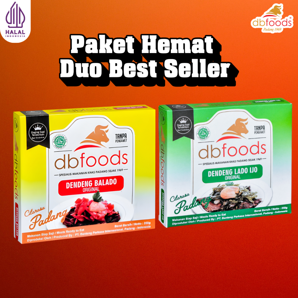 

DBFOODS Paket Hemat Duo Best Seller Siap Makan Praktis Asli padang