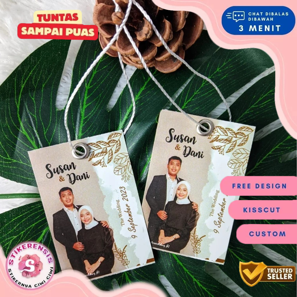 

Hangtag Wedding Souvenir Hang Tag Label Pernikahan Custom Stikerensis Ucapan Nikah