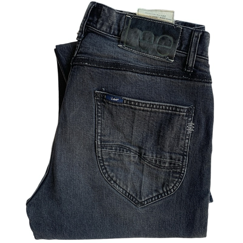 (BACA DESKRIPSI) Celana Jeans Pria Second Lee Riders 101+ Black Charcoal Tapered Leg