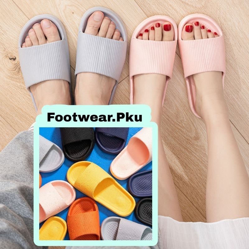 sandal minisoo jelly karet, sandal rumah, sandal WC, sendal slop anti slip, sendal wanita dan pria, 