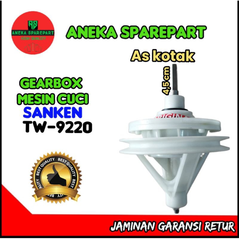 Gearbox AS KOTAK MESIN CUCI SANKEN TW 9220/tw-9220 girbok sanken