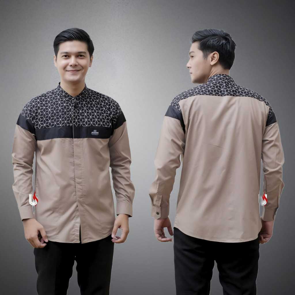 Baju Koko Kurta Pakistan Pria Lengan Panjang Kemeja Taqwa Kokoh Dewasa Putih Polos Busana Muslim Kat