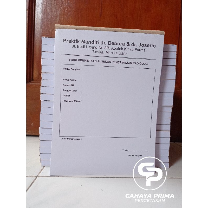 

Formulir permintaan rujukan radiologi | Dapat 20 / 10 buku