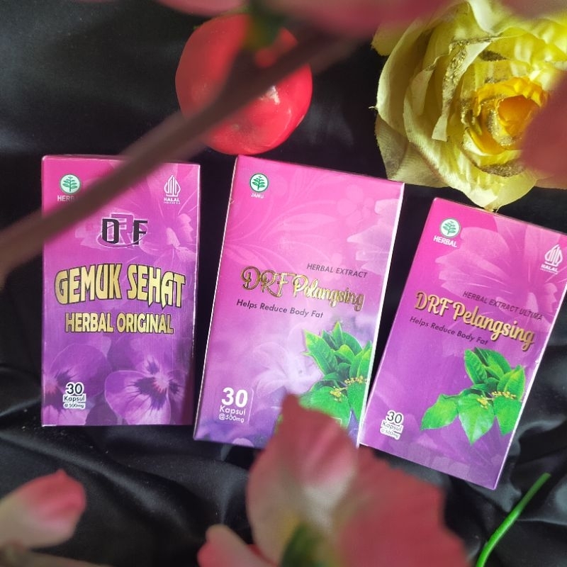 Paket hemat DRF  Pelangsing ultima ,DRF pelangsing khusus susut perut, DRF Gemuk Sehat