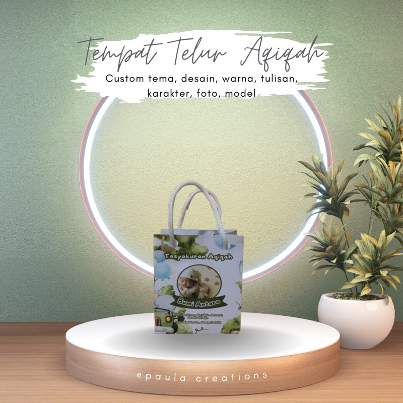 

Tempat Telur Aqiqah / Paper Bag Aqiqah