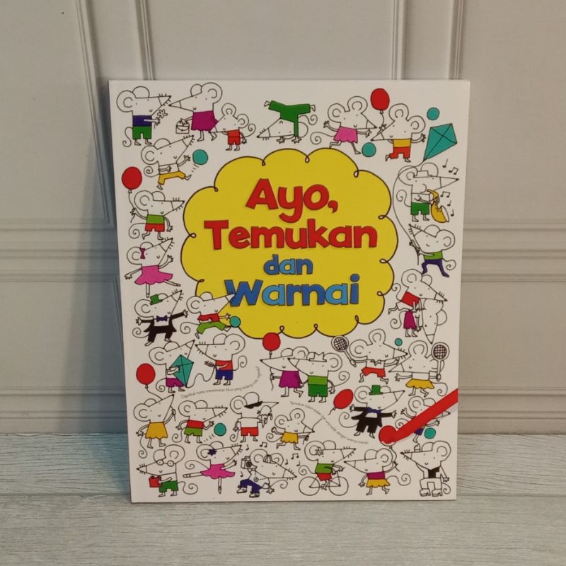 

Buku Ayo Temukan Dan Warnai Tiga Ananda Untuk Anak TK SD Kertas Tebal Seperti Karton