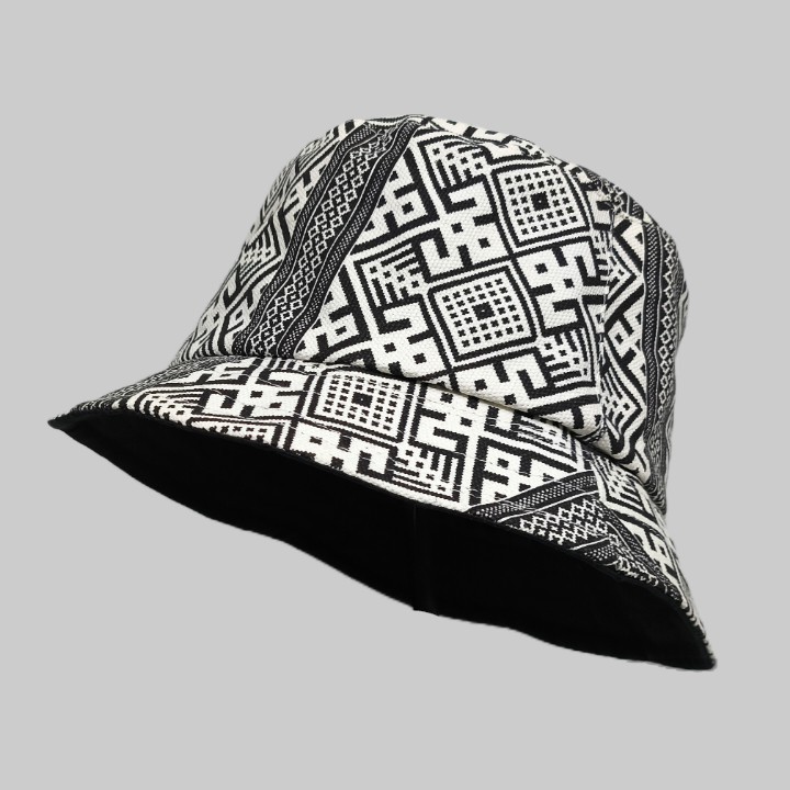 Topi Bucket Hat Motif Etnik Layang Unik Lurik Batik Indonesia Pria Dewasa Kekinian Premium Distro