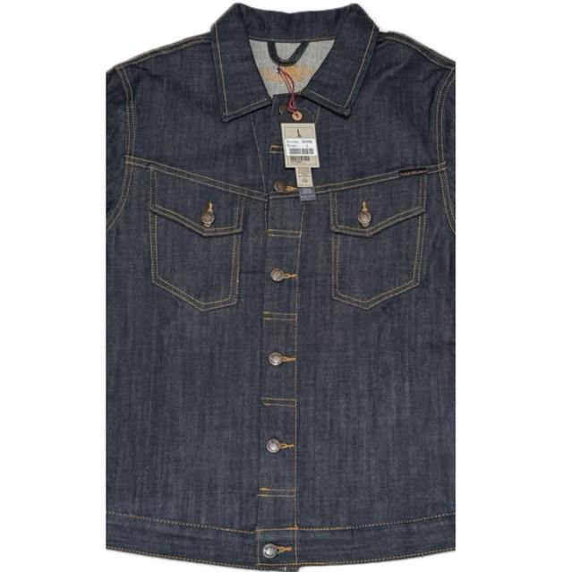 Nudie Jeans Kenny Dry Big Twill Orange Jacket.