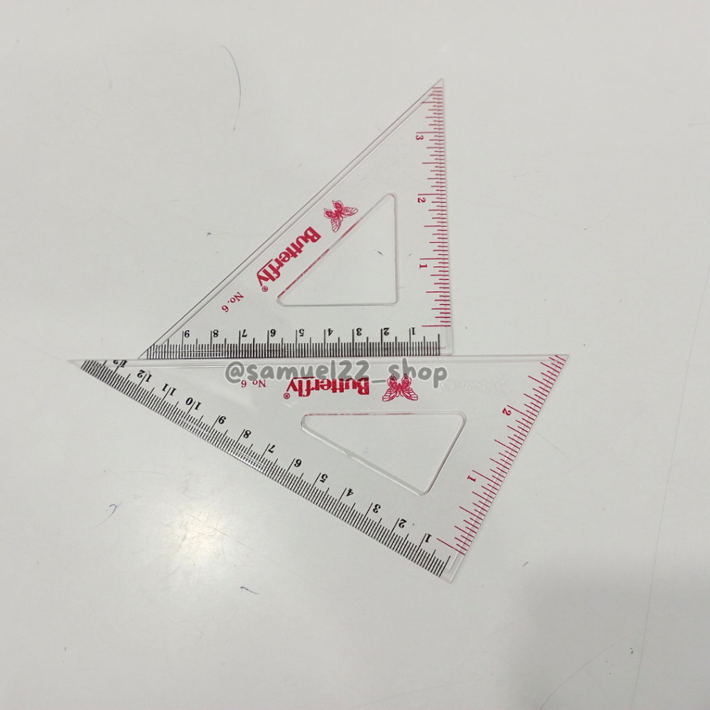 

Penggaris Set Segitiga BUTTERFLY No. 6 Sama Kaki Sisi