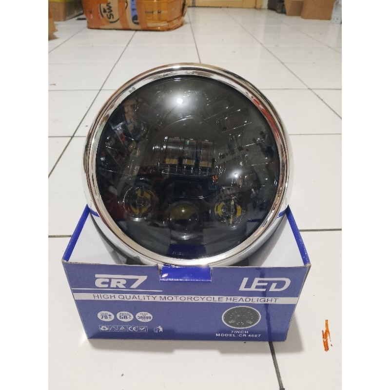LAMPU DEPAN LED 7IN PNP VIXION BULAT RX KING SCORPIO RX KING BULAT FULSET