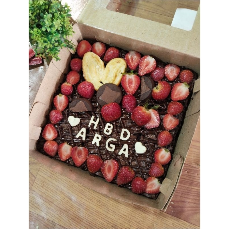 

Brownies Fudgy full strawberry