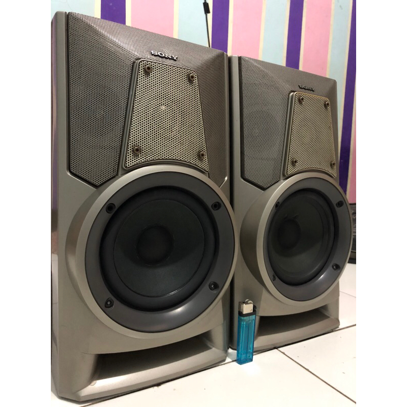 Sepasang Speaker Pasif Sony Model SS-V5500 Bekas Compo Sony MHC-V5500 Full Original Ukuran Besar