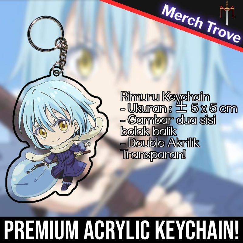 Gantungan Kunci Akrilik Rimuru Tempest Slime Double Acrylic Transparan Double Sided Premium