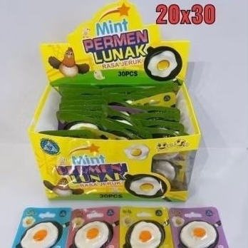 

Permen lunak telur 1pak isi 30pcs