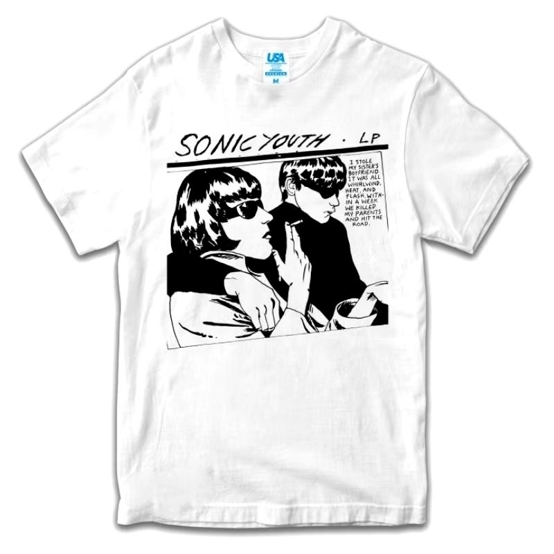 KAOS SONIC YOUTH PUTIH GOO Premium tshirt Sonic youth kaos band Sonic youth