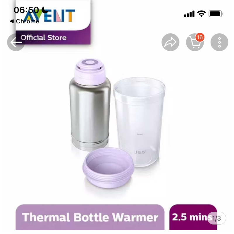 [PRELOVED] Avent Thermal Bottle Warmer Portable