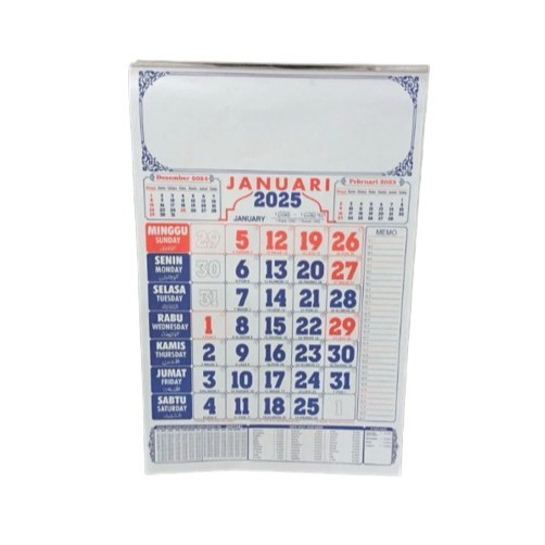 

Kalender tahun 2025 lengkap 12 Lembar / Kalender Dinding Jumbo