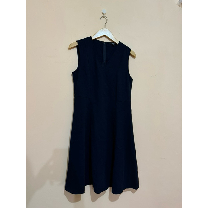 Preloved/Thrift Mini dress navy uniqlo sleeveless Korean Style