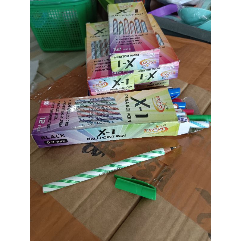 

esco x-1 pena bolpoin / pen 0,7mm / pulpen murah / pen grosir