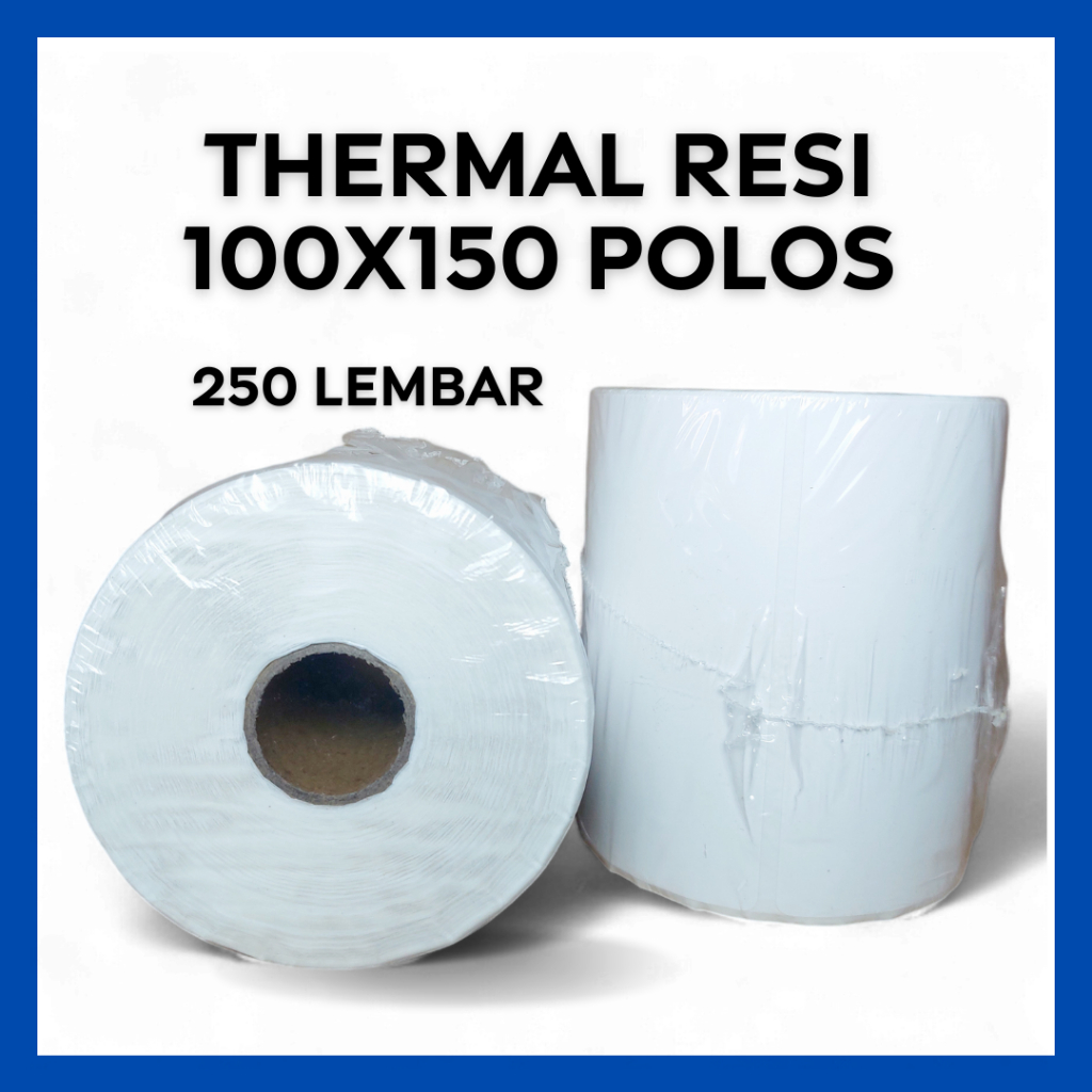 

Thermal resi POLOS 100x150 250 lembar Stiker | Print resi paket online shop