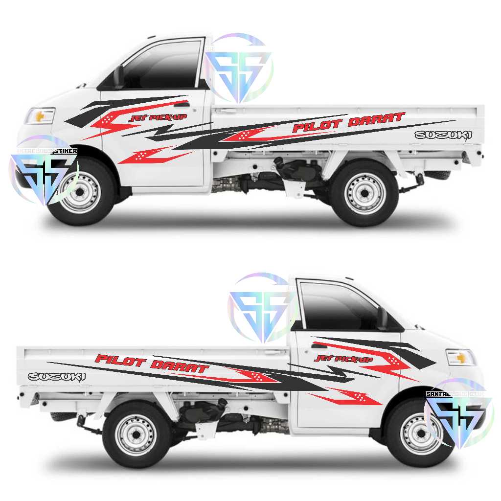 Cutting Stiker Mobil Pickup Apv Stiker Striping PILOT DARATStiker Mobil Pickup Suzuki Apv