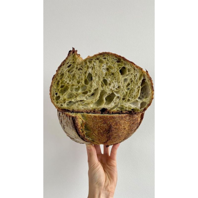 

Roti Sourdough matcha Tanpa Gula, Susu Dan Telur/Vegan Sourdough | No Milk, No Egg, No Sugar