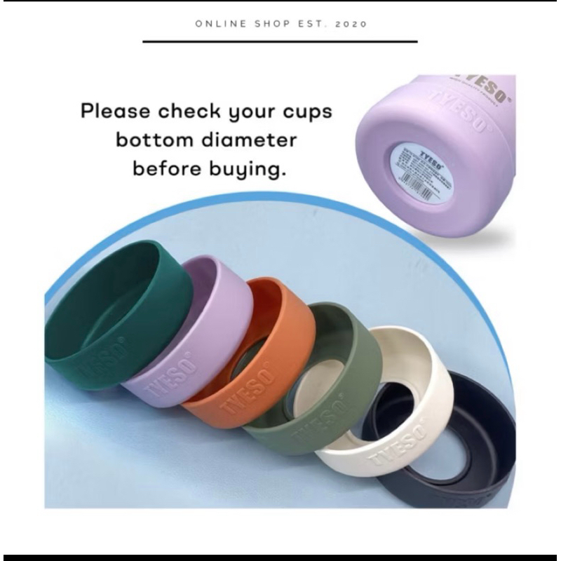 TYESO SILICONE COASTER TATAKAN BAWAH TYESO ORIGINAL