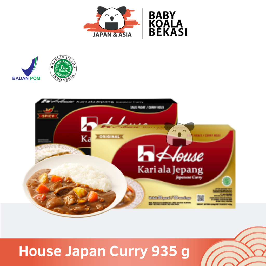 

House Japan Curry Roux 935 g Halal │ Bumbu Kari Ala Jepang 50 Porsi Bahan Kuah Kare untuk Nasi Ramen - Bekasi