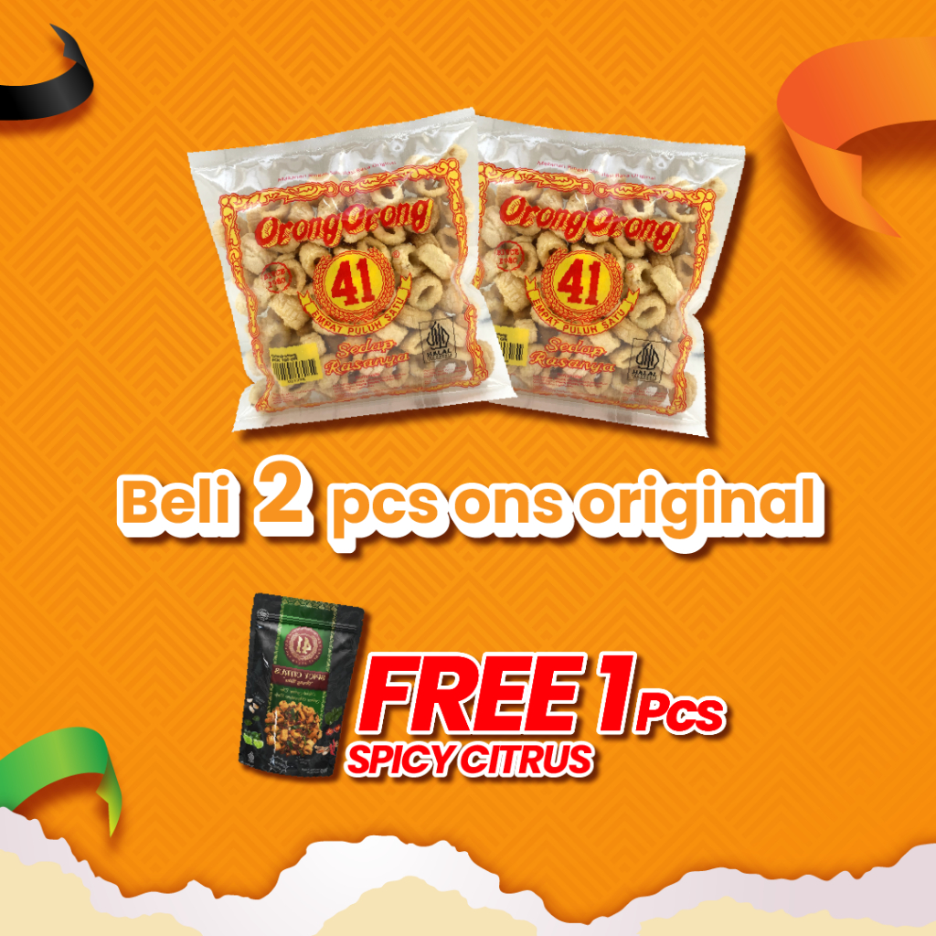 

2 pcs Orong Orong original 100 Gram FREE SPICY CITRUS