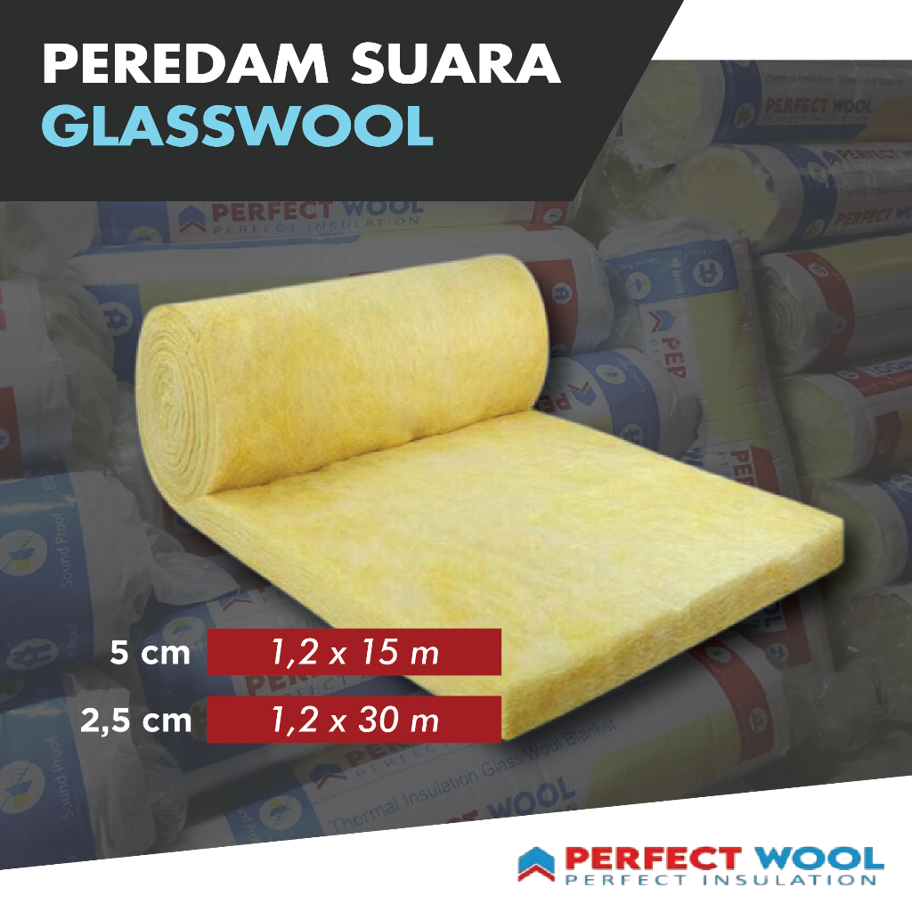 Glasswool / Varian / Peredam Suara Plafon Dinding / Busa Peredam / Gasbul