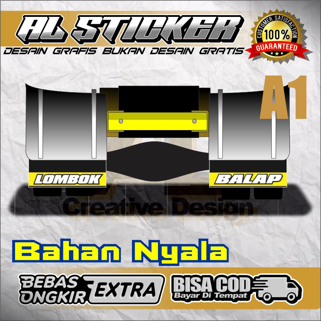 STICKER CUTTING KARPET LUMPUR EBLEK TRUK CANTER,GIGA,RAGASA, OMPLONG