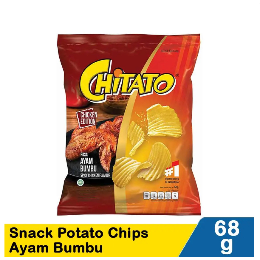 

Chitato Snack Potato Chips Ayam Bumbu 68 Gram