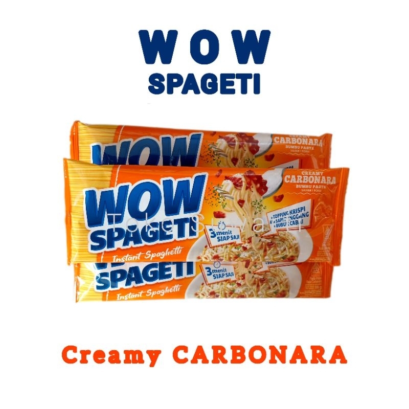 

WOW SPAGETI rasa Carbonara dan Bolognese