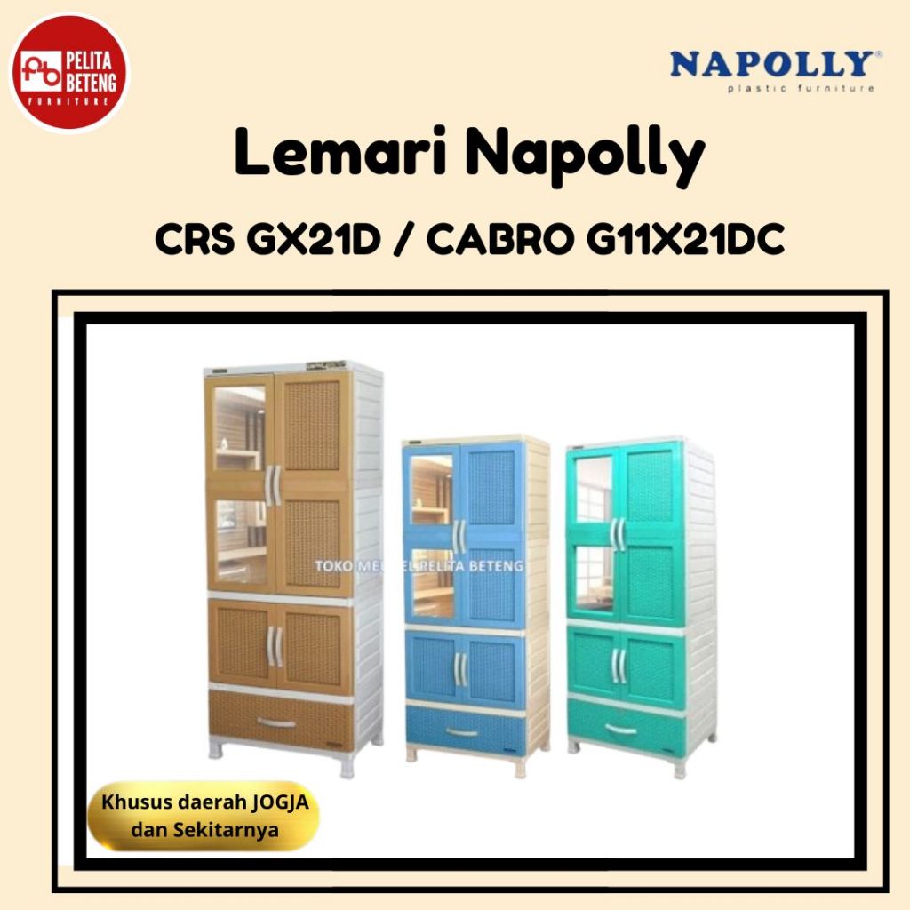 Napolly Lemari Pakaian Plastik CABRO G11X21DC