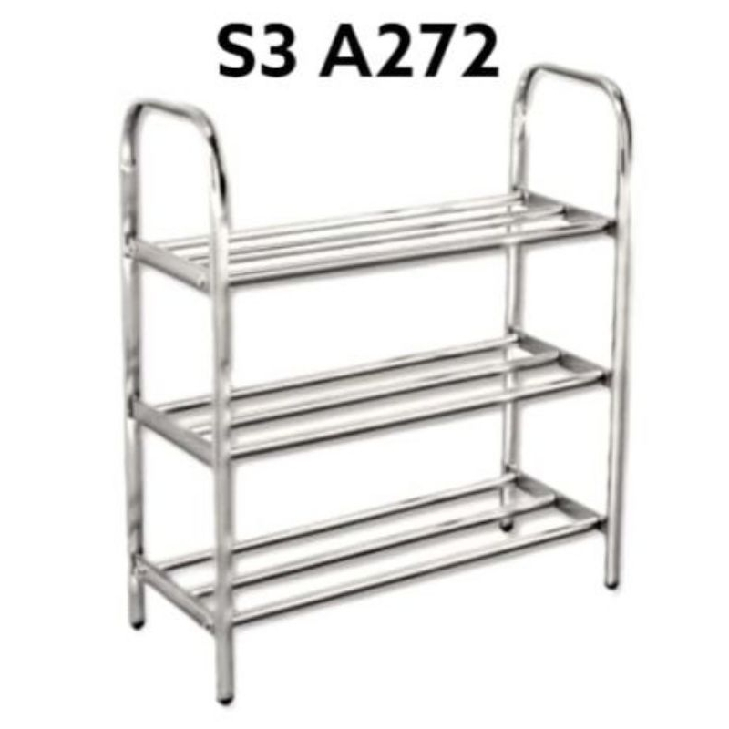 rak sendal / sepatu berkawalitas stenlis