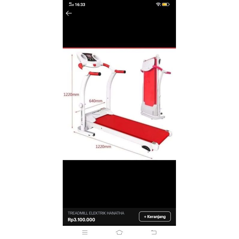 Alat Olahraga kesehatan Treadmill Elektrik Excider Walking terbaru