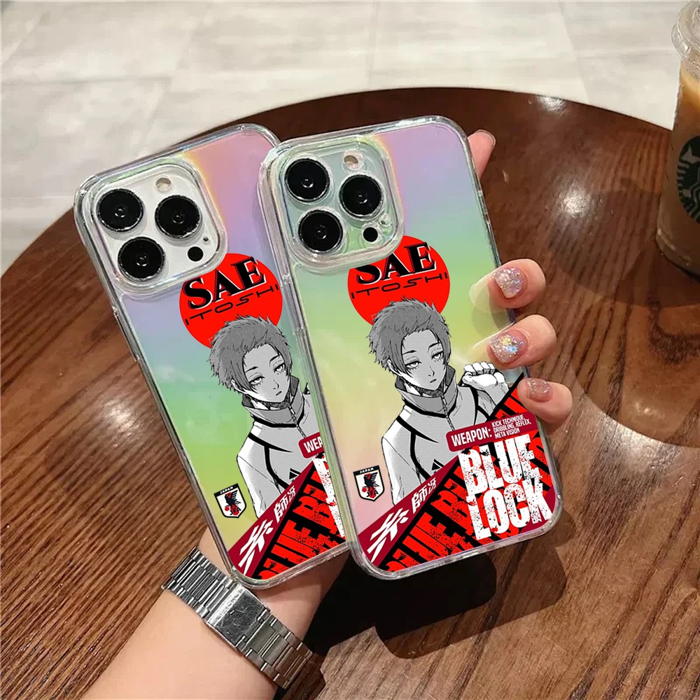 Case Aurora Iphone (SAR - SAE ITOSHI) 13 11 12 X XS XR 14 15 PRO MAX Casing Transparan Chamelion Gra
