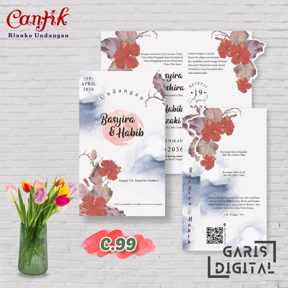 CANTIK 99 | CETAK UNDANGAN | UNDANGAN PERNIKAHAN