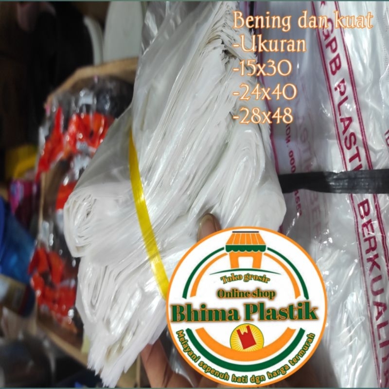 

Kantong kresek kiloan bening dan kuat / plastik los