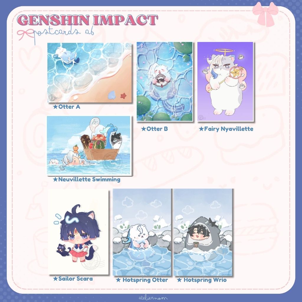 

Genshin Impact Postcard, Artprint, Ticket