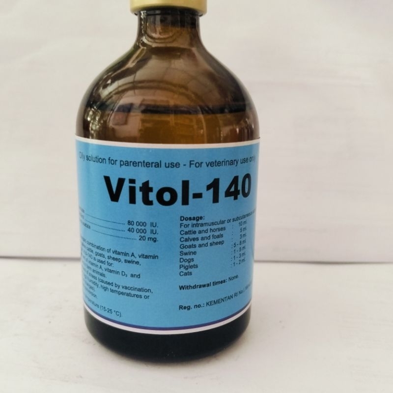 Vitol-140 Memperbaiki kondisi dan produktivitas ternak 100 ml