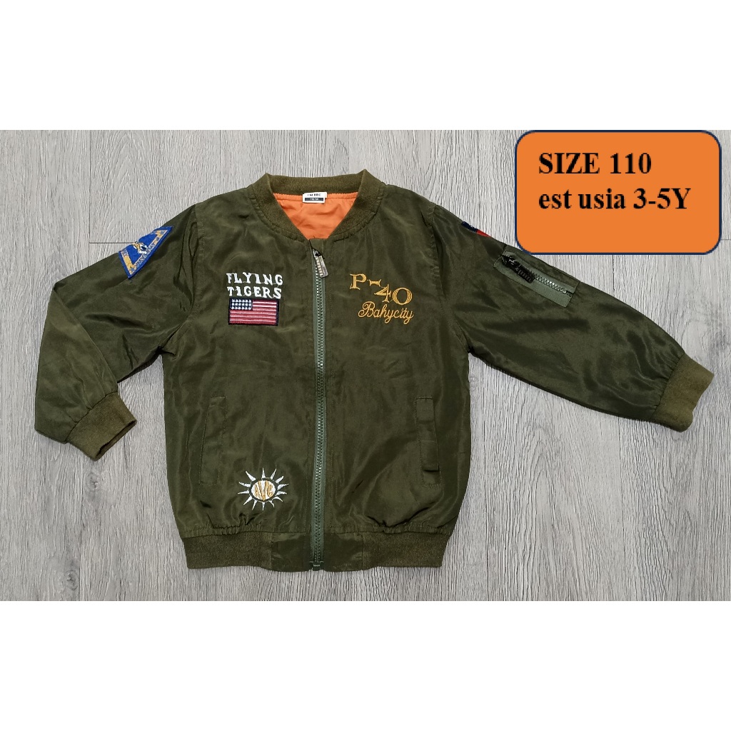 PROMO Jaket Bomber Premium Full Brand Anak Remaja-Dewasa Tebal Preloved Second