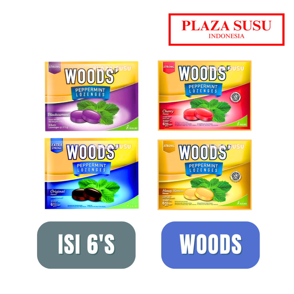 

PERMEN WOODS 6 BUTIR WOODS' ORIGINAL BLACKCURRANT HONEY LEMON