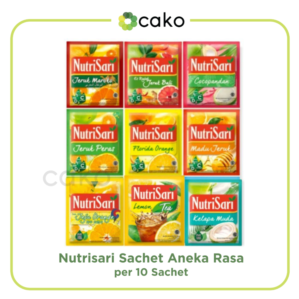 

Nutrisari Sachet Aneka Rasa ( per 10 Sachet )