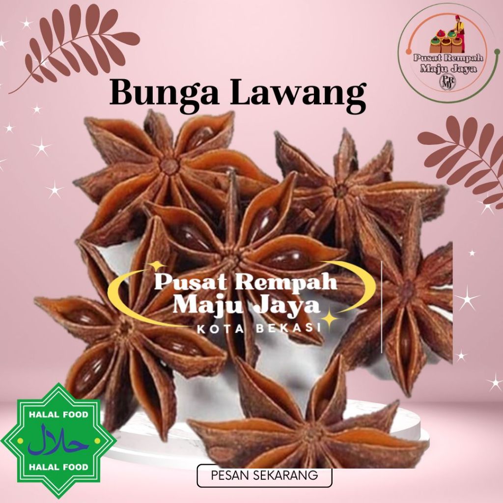 

Repack Bunga Lawang / Star Anise/pekak 250 gr