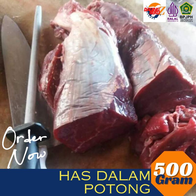 

Daging Has dalam potong Halal 500gr frozen Lokal