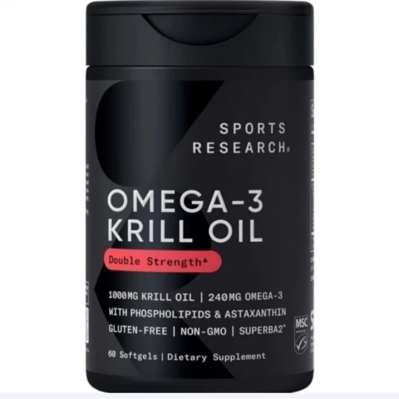 sports research omega 3 krill oil 60.softgel