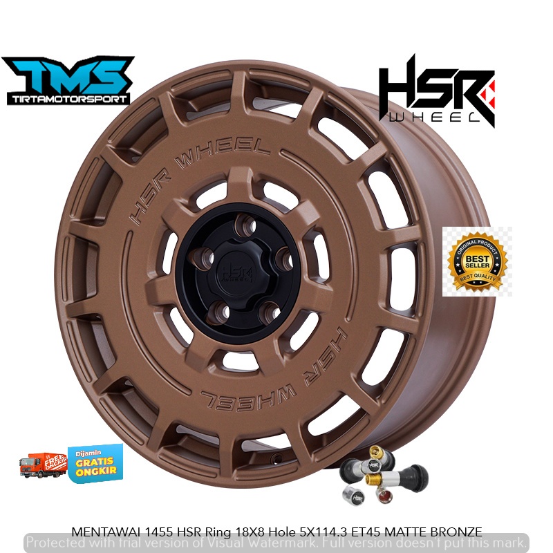 Velg Mobil Model Rally Ring 18 HSR MENTAWAI Untuk Xpander Outander Xtrail Grandlivina Juke Sportage