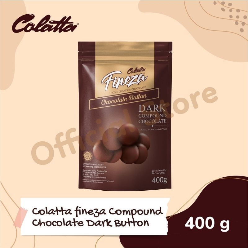 

[INSTANT & SAMEDAY] COLATTA FINEZA CHOCOLATE DARK BUTTON 400GR