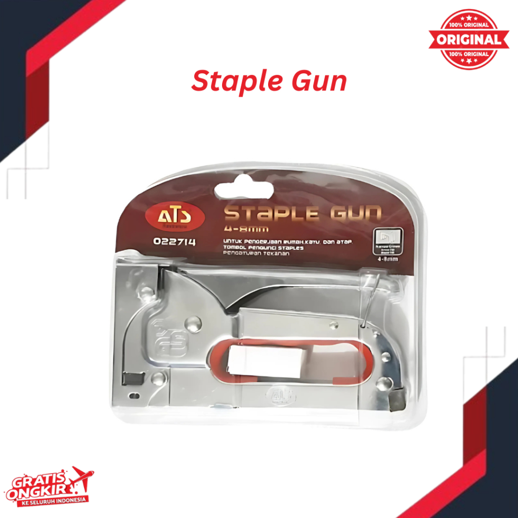 

Staples Tembak Staple Gun Tacker 4-8mm Jok Motor Steples Stepler Tembak 4-8 mm ATS